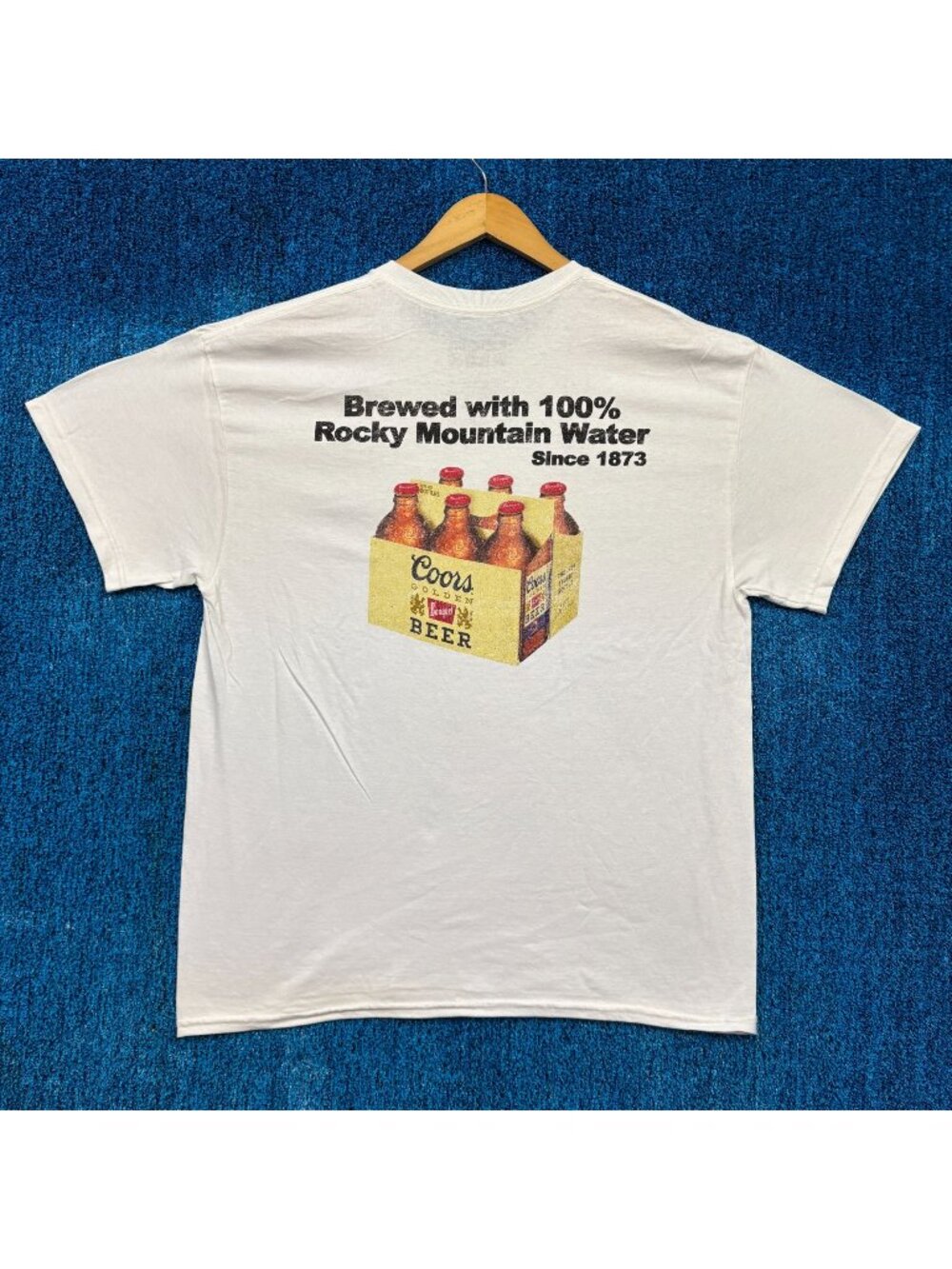 Coors Mountain High White T-Shirt Size Extra Large